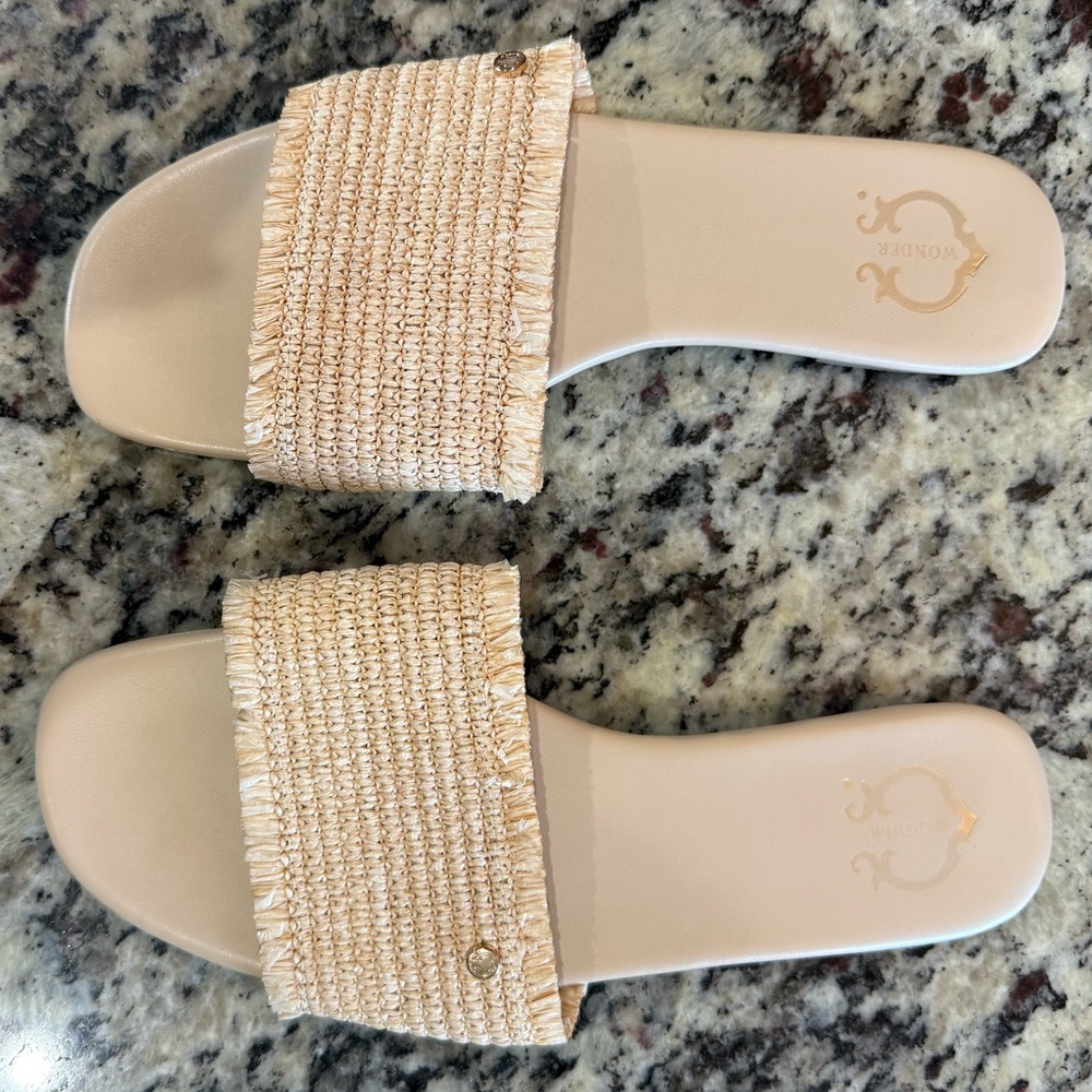 Woven Cream Sandals